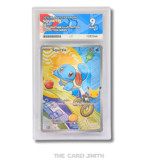 2026 Pokemon Squirtle First Partner Illustration Series 1 Promo #039 Ace 9 Mint