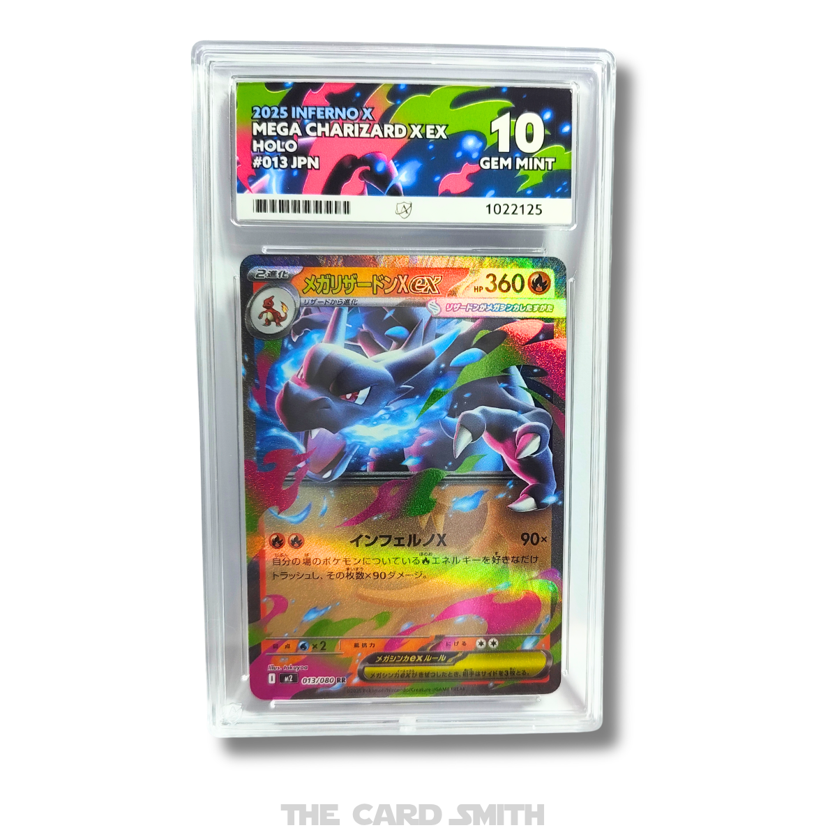 2025 Pokemon Japanese Inferno X Mega Charizard X ex Holo #013/080 Ace 10 Gem Mint